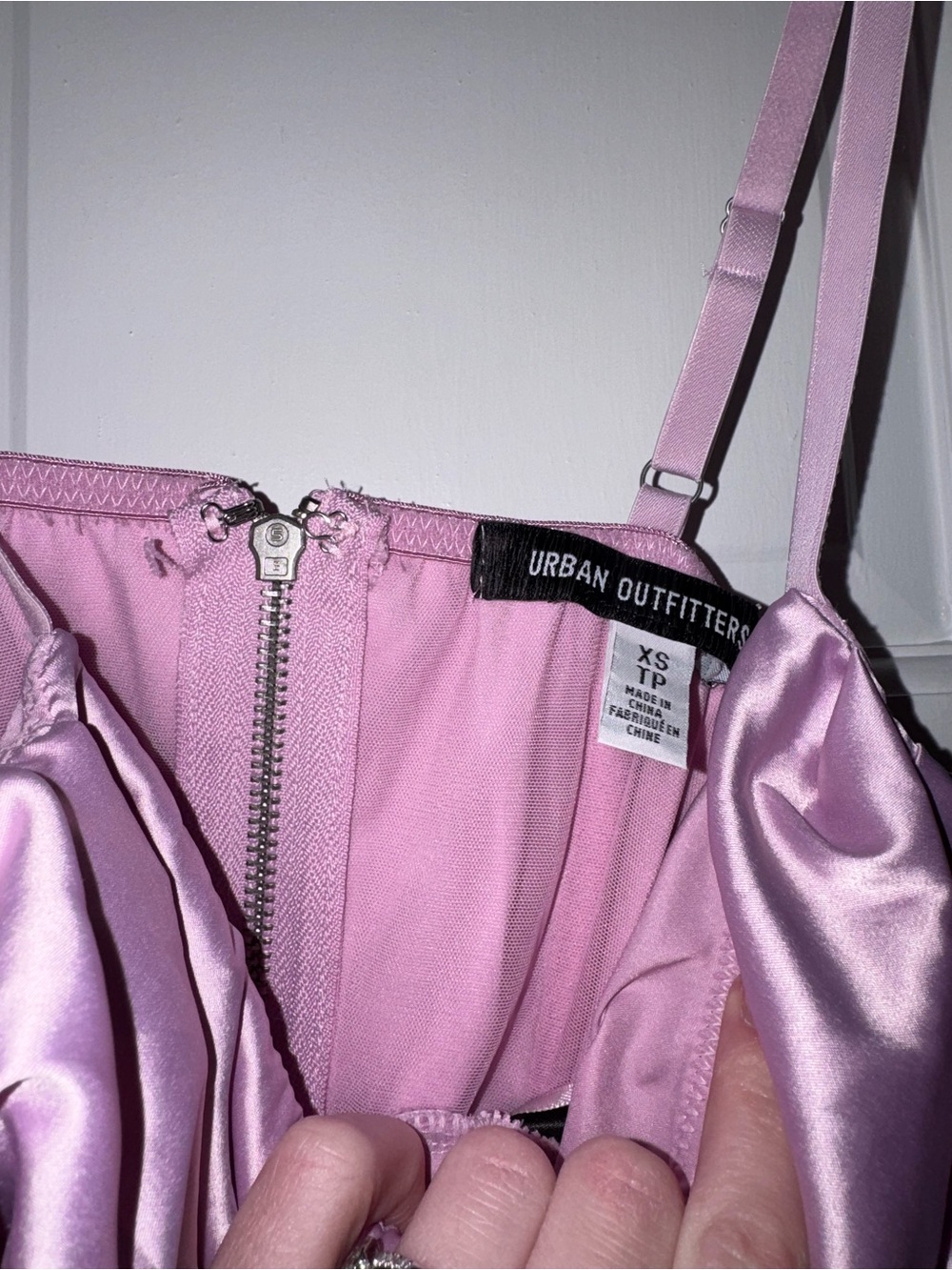 Urban Outfitters Satin Cowl Corset Top - Lilac - Picture 2 of 4